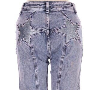 We The Free Free People Firecracker Flare Jeans Lavaggio Acido Lilac Size 25